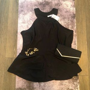 Ricki’s Black Halter Tank Top US 16